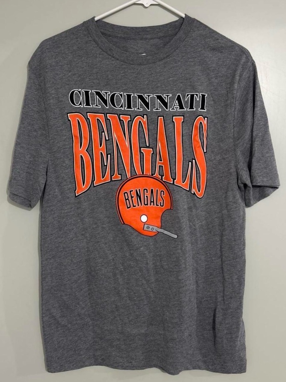 Fanatics Cincinnati Bengals Gray and Orange Graphic Tee